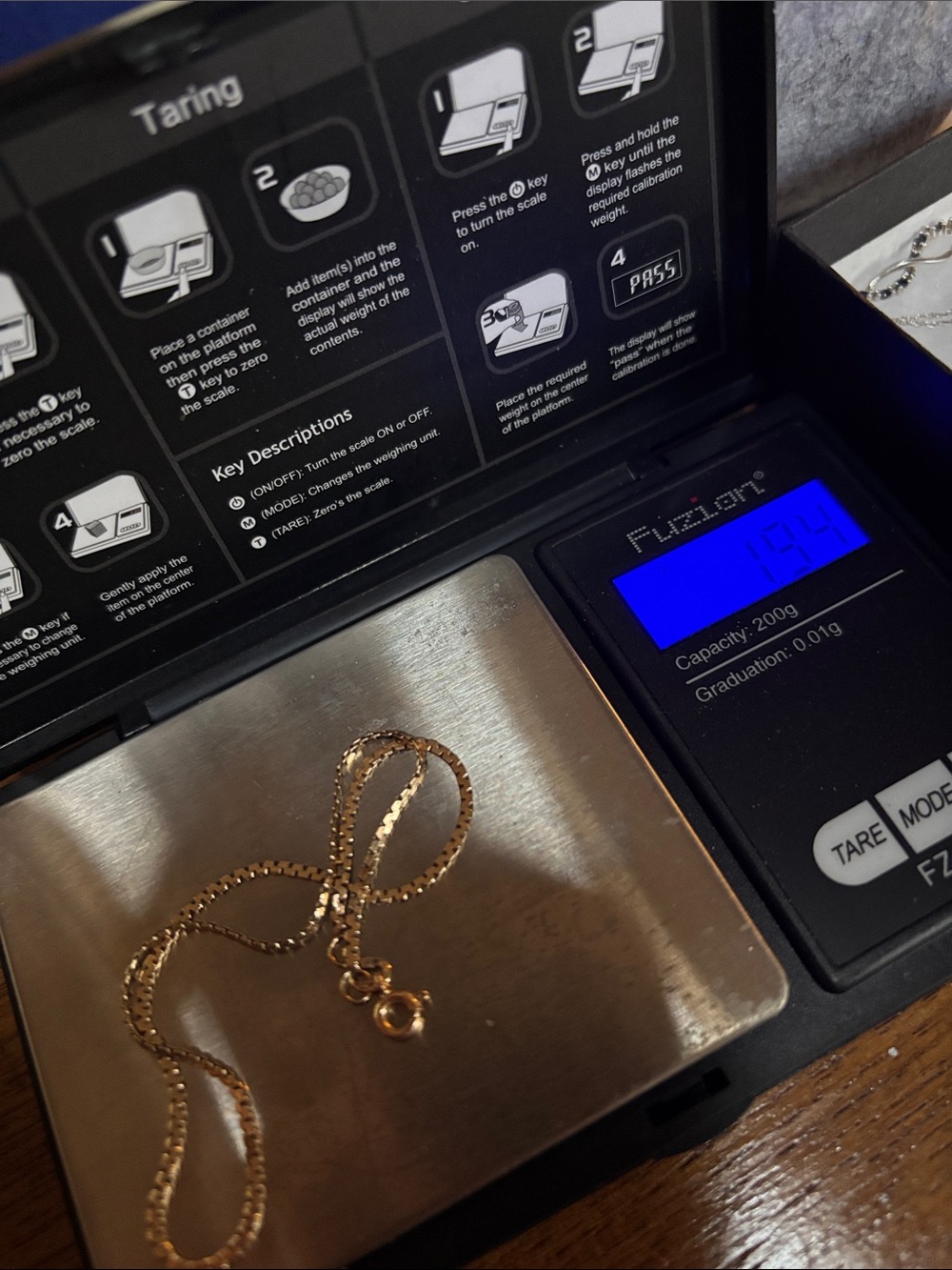 10K Solid Gold Chain Anklet - Picture 5 of 5